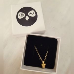 Owlcrate Acorn Necklace, Gold